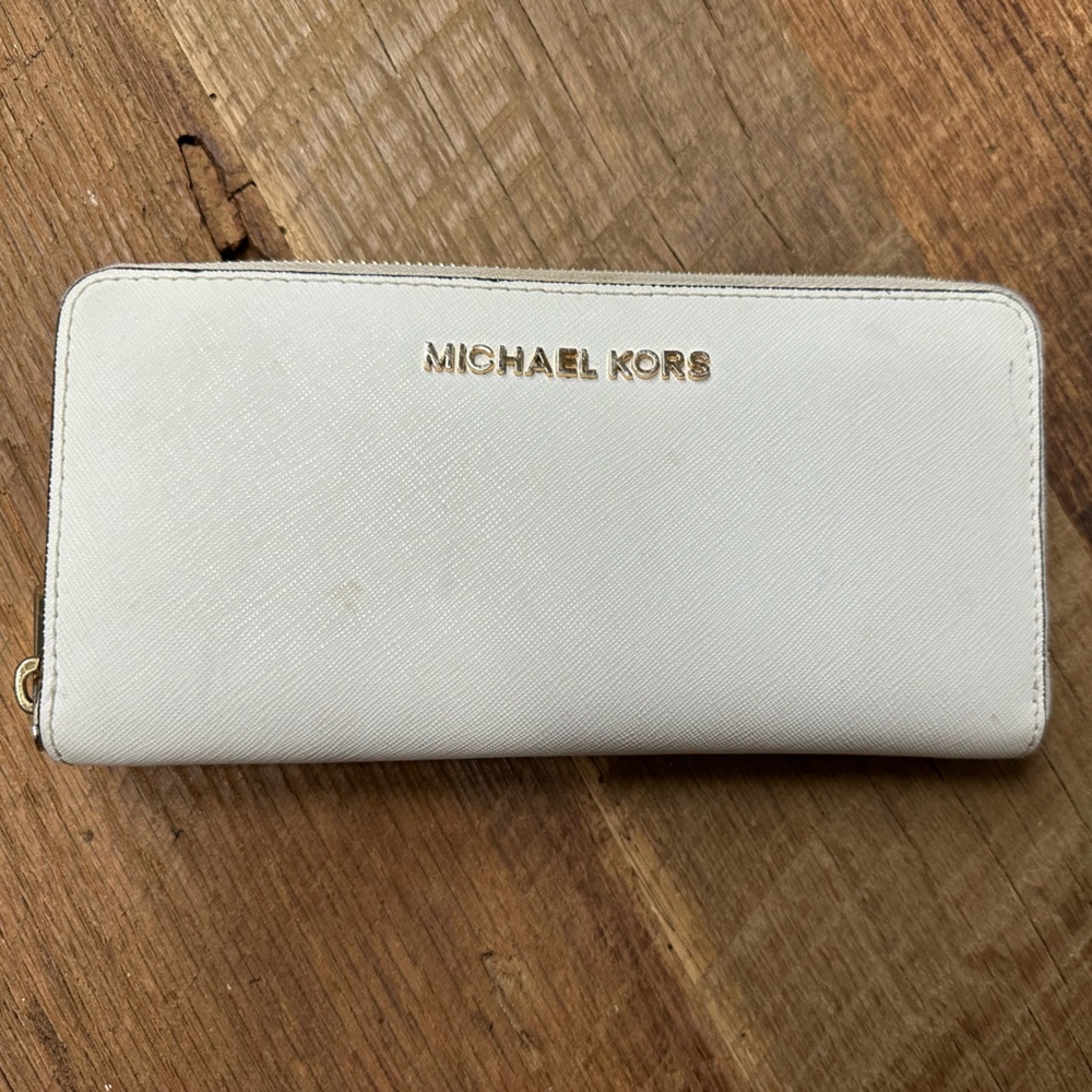 White,Michael Kors wallet